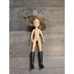 Breyex Mini brunette Blue‎ Eyed Girl doll toy figure boots